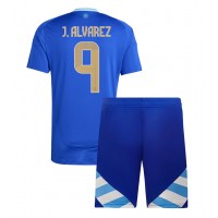 Argentinien Julian Alvarez #9 Auswärts Trikotsatz Kinder Copa America 2024 Kurzarm (+ Kurze Hosen)